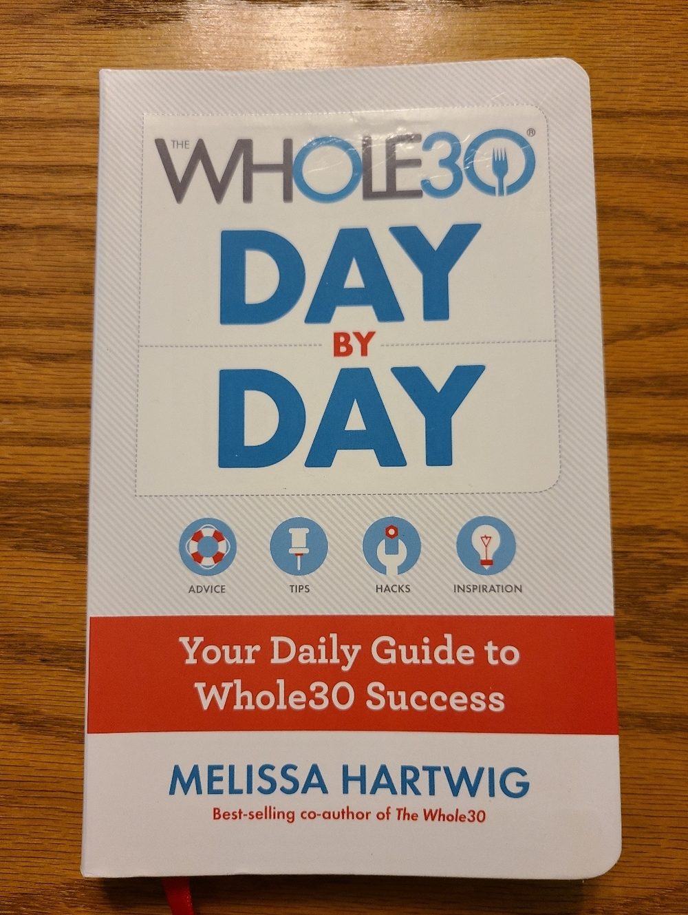 The Whole30 Day by Day - White & Blue Daily Guide & Journal - Compact Size